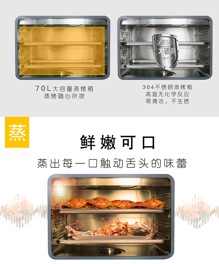 金利蒸烤一體集成灶，讓你盡情享受舌尖上的美味！